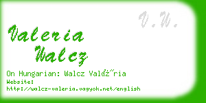 valeria walcz business card